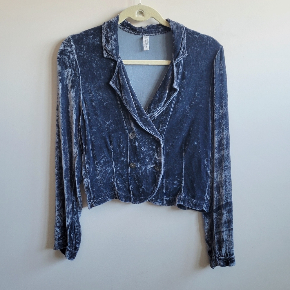 Handwritten By Tanya Sarne Velvet Buttom Jacket
